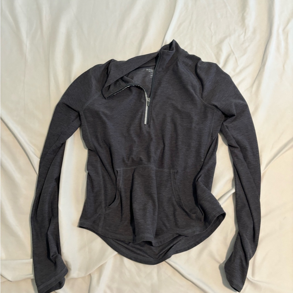 Old navy dark grey quarter zip jacket